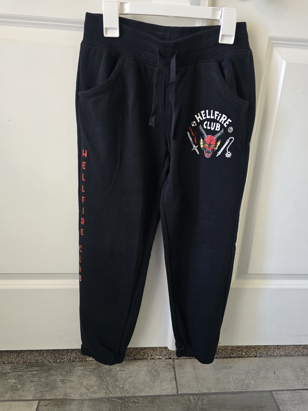 Hellfire Club Black Graphic Joggers